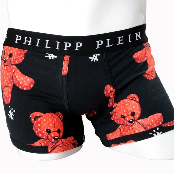 Philipp Plein Men's Multi-Color Logo Print Boxer Brief Underwear Bi-Pack - Picture 1 of 8